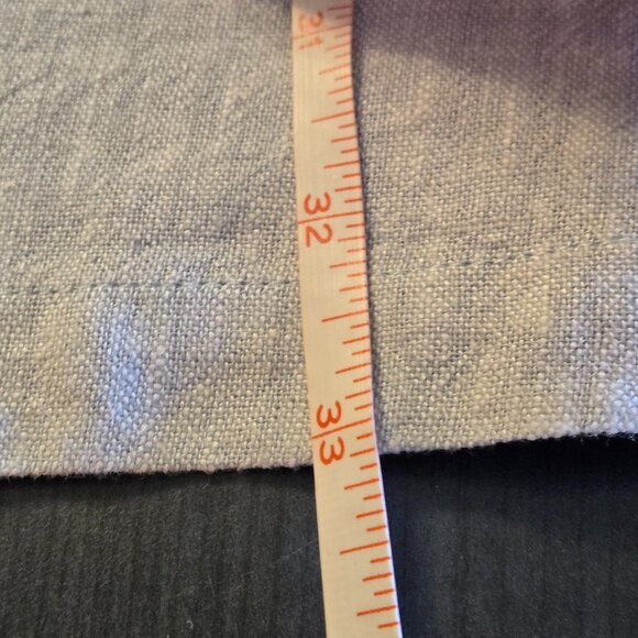 NWOT Blue Linen Cotton Gromrt Shift Dress Small - Picture 8 of 9